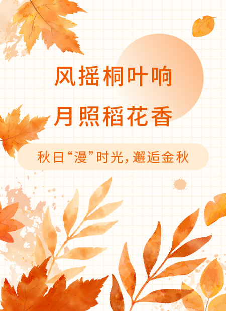 秋收田园公众号模板预览图